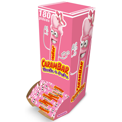 CARAMBAR GOUT BARBE A PAPA 180 UNITÉS
