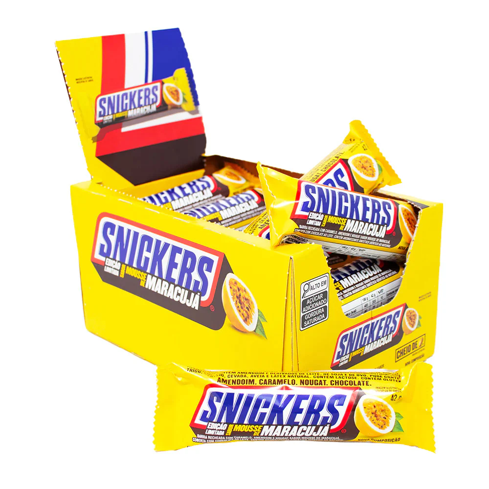 SNICKERS MOUSSE DE MARACUJA (BRÉSIL) 20x42g
