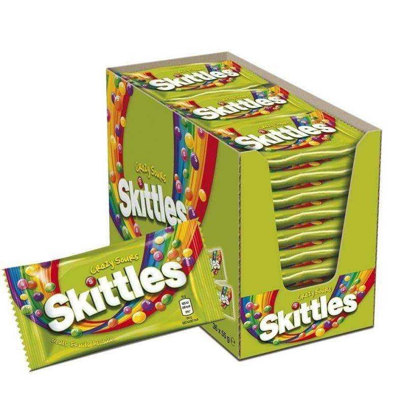 SKITTLES ACIDE SOUR 36x45g