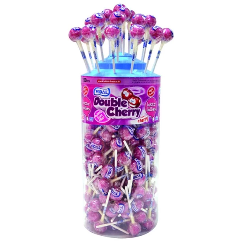VIDAL SUCETTES DOUBLE CHERRY 150 u