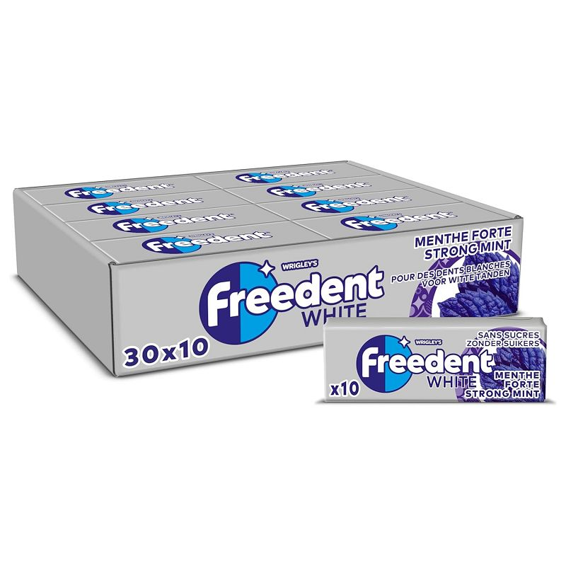 FREEDENT WHITE MENTHE FORTE (sans sucres) 30x14g