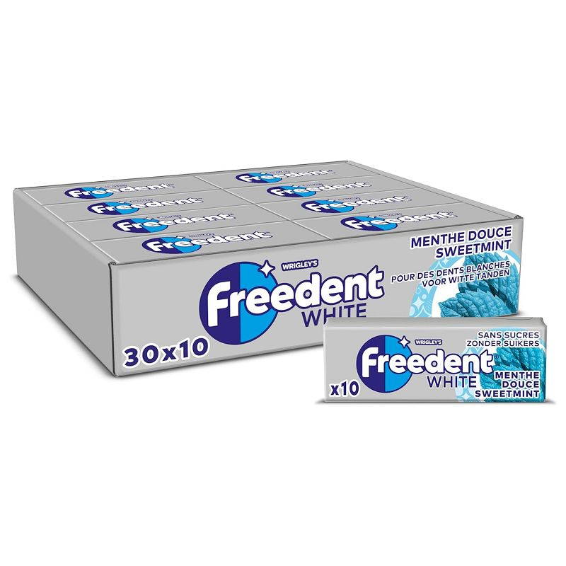 FREEDENT WHITE MENTHE DOUCE (sans sucres) 30x14g