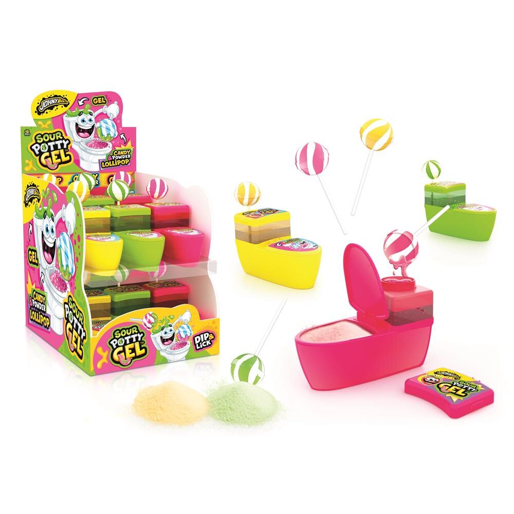 JOHNY BEE SOUR POTTY GEL LOLLIPOP