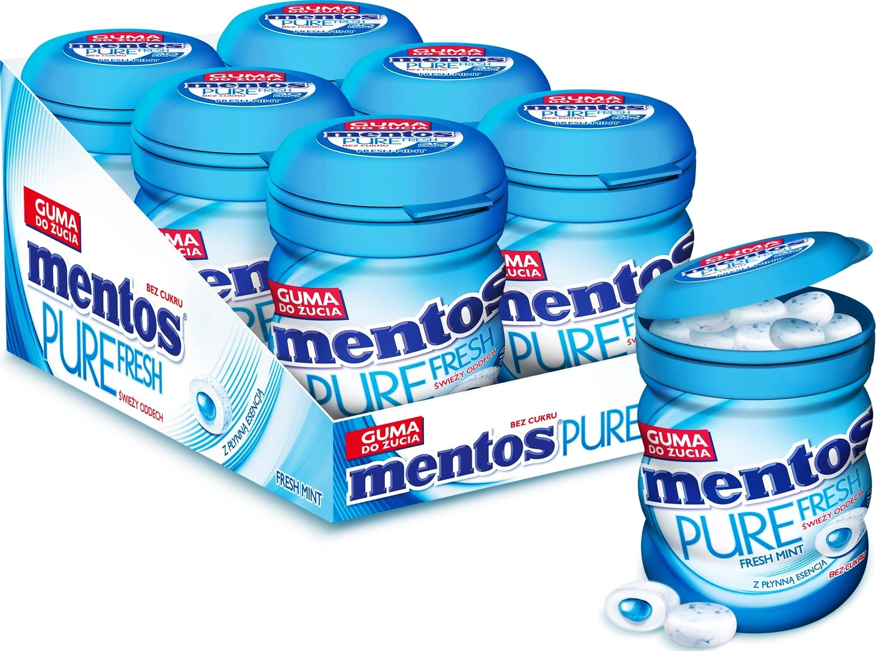MENTOS PURE FRESH MINT BOTTLE 60g
